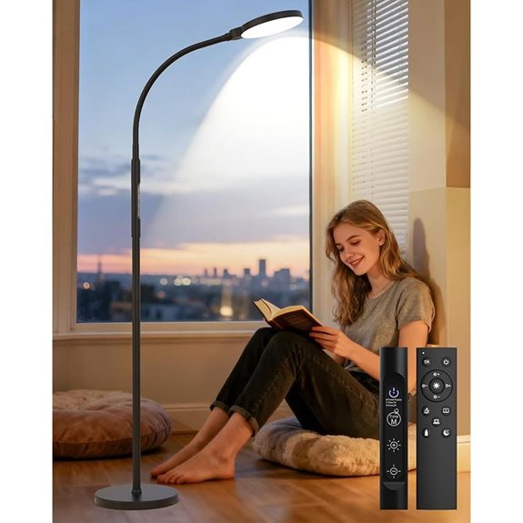 Full Spectrum Light Therapy Lamp with Adjustable Brightness