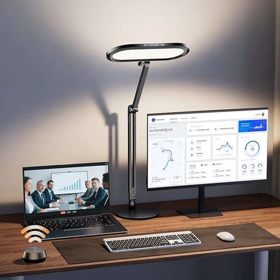 Premium LED Desk Lamp with Dimming and Color Control