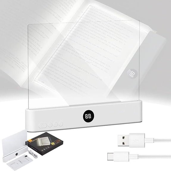 Smart LED Reading Light with Timer and Color Options