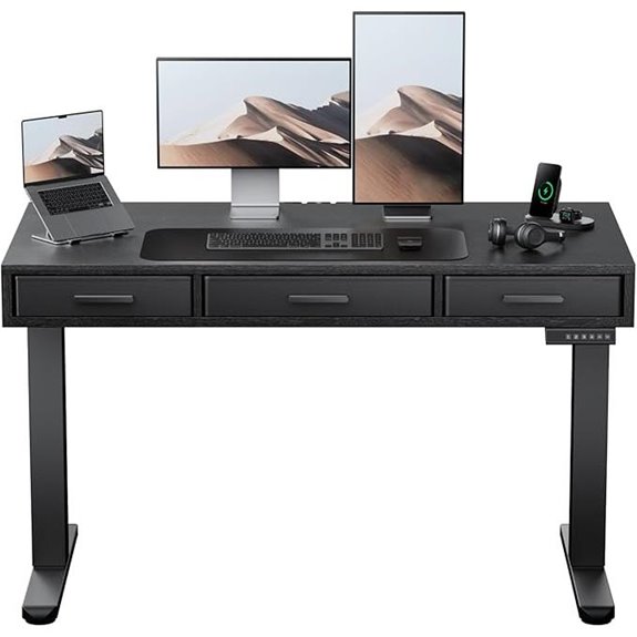HUANUO Adjustable Standing Desk with Drawers