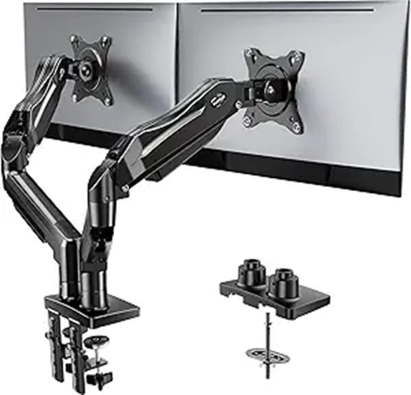 HUANUO Dual Monitor Stand with Full Motion