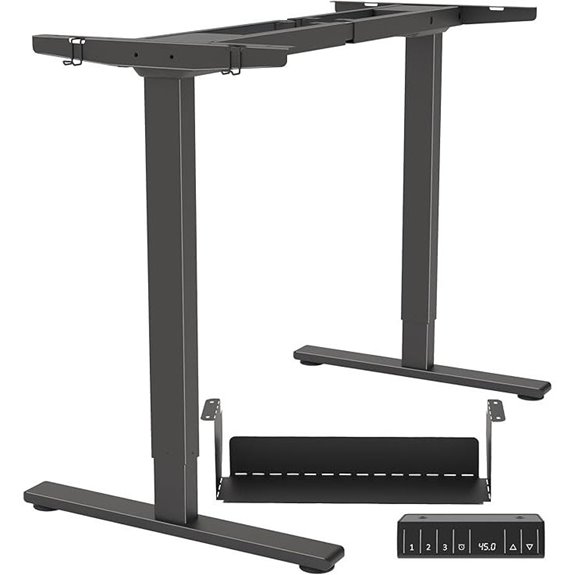 Dual Motor Adjustable Standing Desk Frame with Accessories