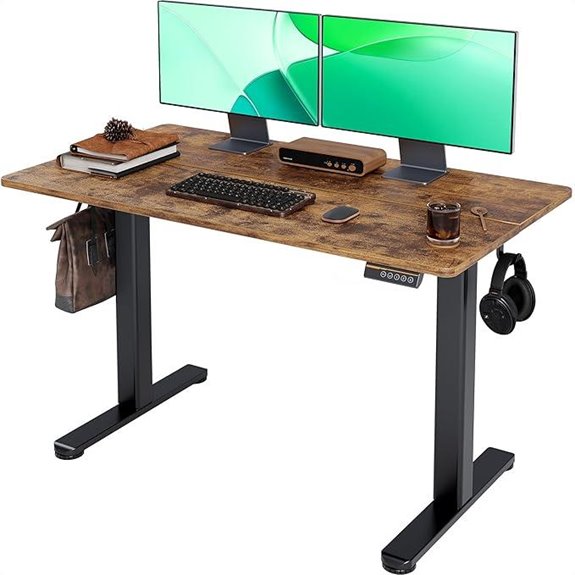 Claiks Adjustable Electric Standing Desk 24x48 Inches