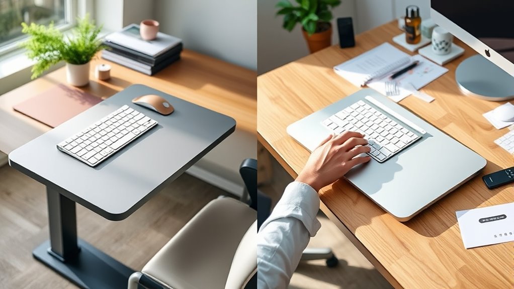 adjustable ergonomic keyboard positioning