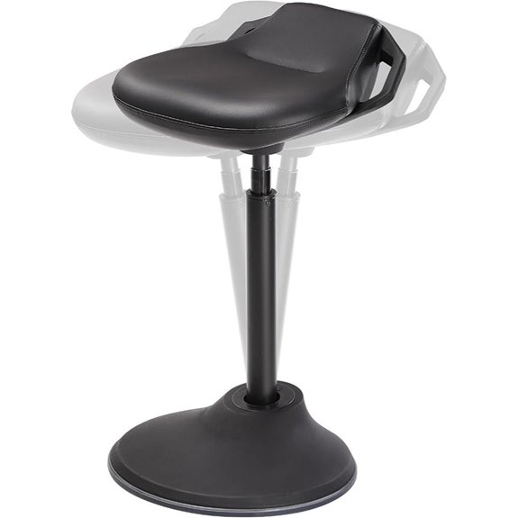 SONGMICS Adjustable Ergonomic Wobble Office Stool