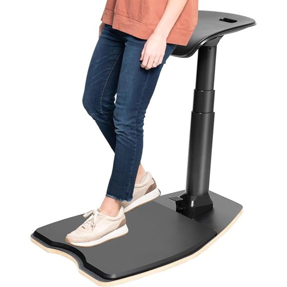 VIVO Ergonomic Standing Desk Stool with Mat