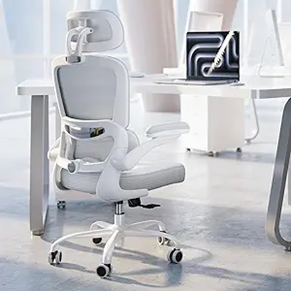 TRALT Ergonomic Office Chair with Adjustable Headrest