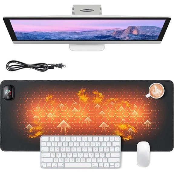 Heated Mouse Pad with 3-Level Heat Control