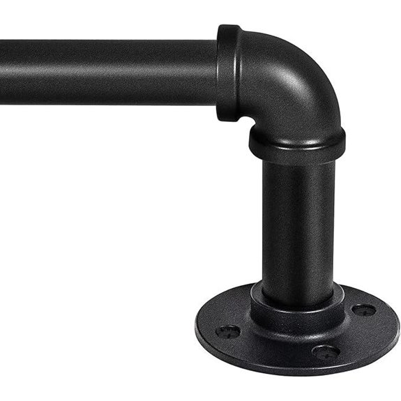 Adjustable Industrial Blackout Curtain Rods (32-88 inches)