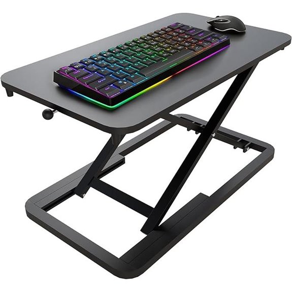 Adjustable Keyboard Riser for Sit-Stand Desks