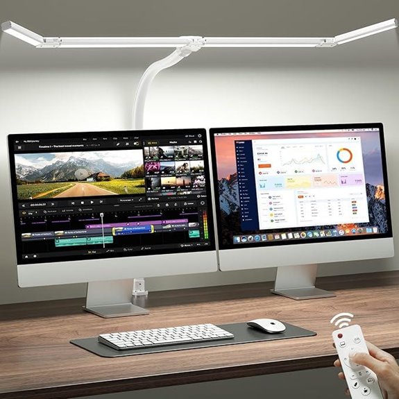 ONEMIX 42 LED Desk Lamp with Clamp
