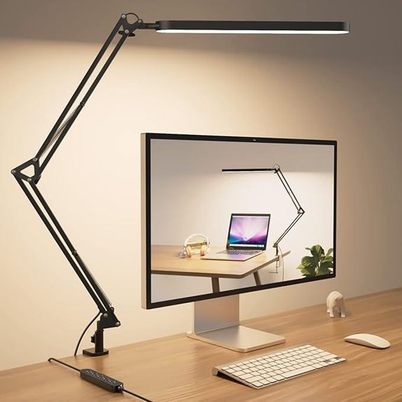 Skyleo Adjustable LED Desk Lamp with Swing Arm
