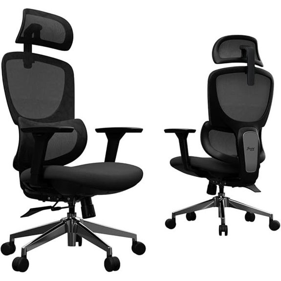 Ergonomic Office Chair with Adjustable Lumbar and Headrest