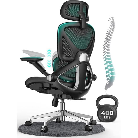 Capot Ergonomic Mesh Office Chair with Adjustable Lumbar
