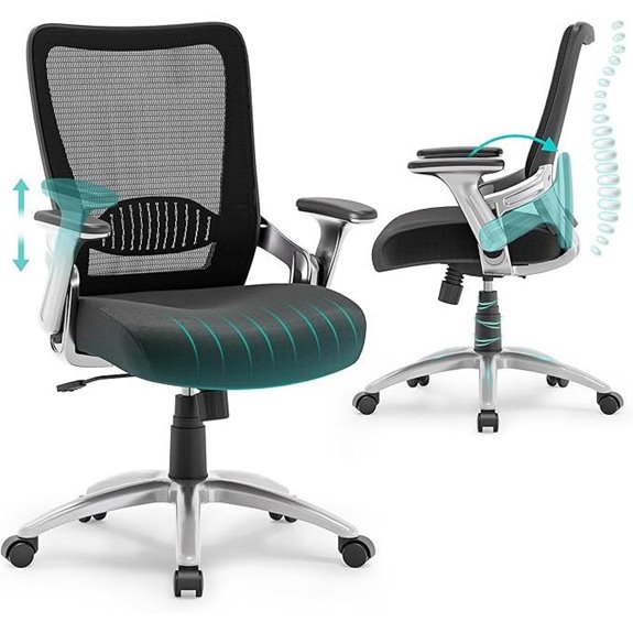 SUNNOW Ergonomic Office Chair with Adjustable Lumbar