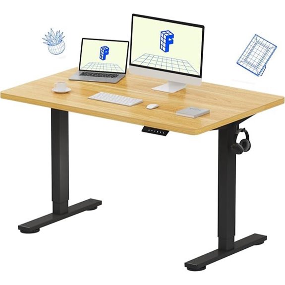 FLEXISPOT EN1 Adjustable Standing Desk Maple 48x30