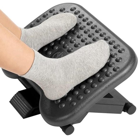 HUANUO Adjustable Under-Desk Footrest with Massage