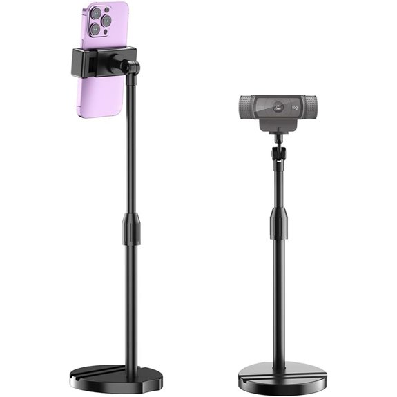 Telescopic Webcam Tripod Stand with Phone Holder