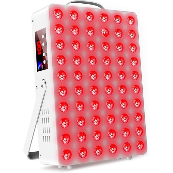 Red Light Therapy Panel with Adjustable Modes and Timer