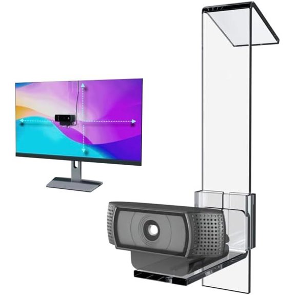 PlexiCam Pro V2 Webcam Mount for Any Screen