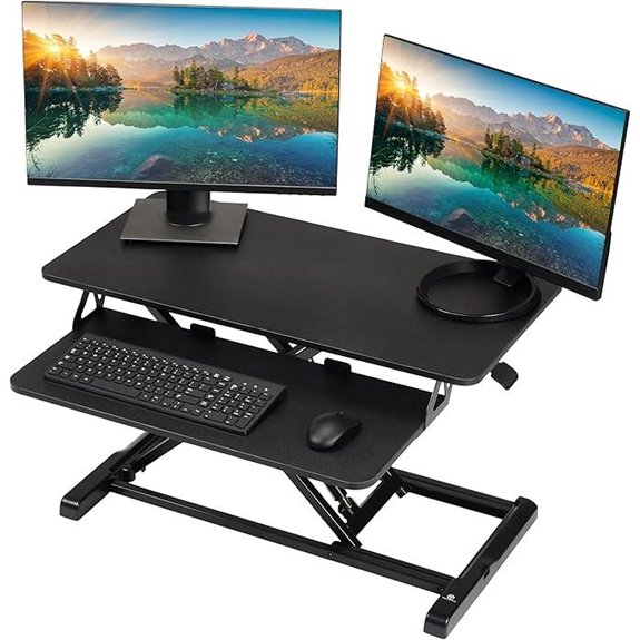 TechOrbits 32 Adjustable Sit-Stand Desk Converter