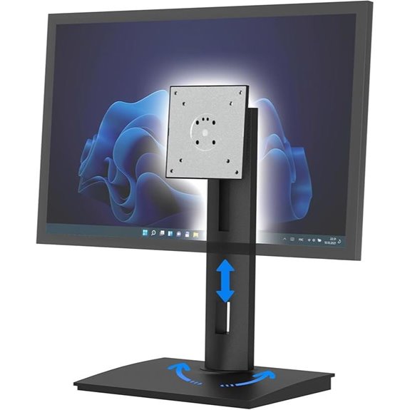 Vesa Monitor Stand with Adjustable Height and Swivel