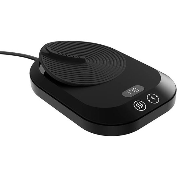 Electric Coffee Mug Warmer with Temp Settings and Timer