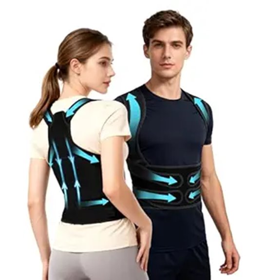 Posture Corrector for Men & Women with Adjustable Support