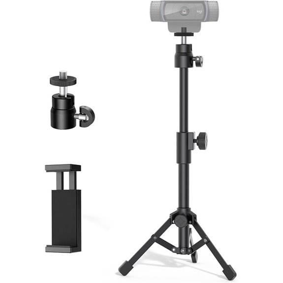 InnoGear Extendable Webcam Tripod with Phone Holder