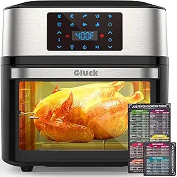 20 QT Air Fryer Oven with Rotisserie and Dehydrator