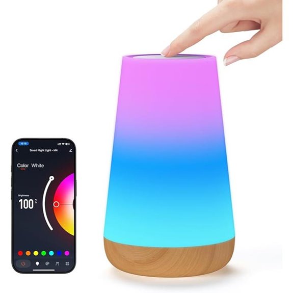 Smart Table Lamp with App Voice Control Music Sync