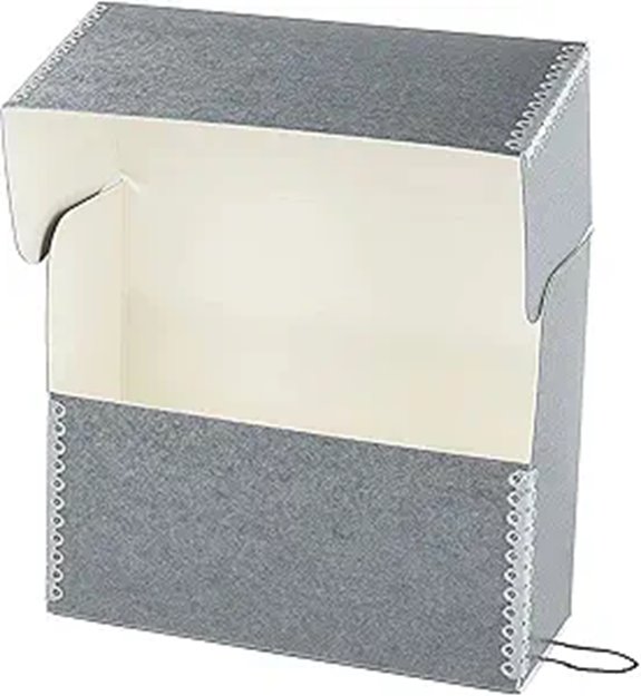 Lineco Archival Document Storage Box with Metal Edge