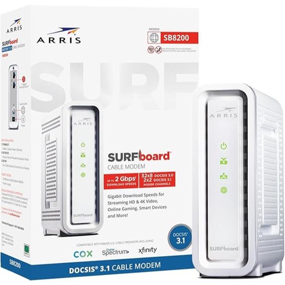 ARRIS SURFboard SB8200 Cable Modem with 2 Gbps Ports