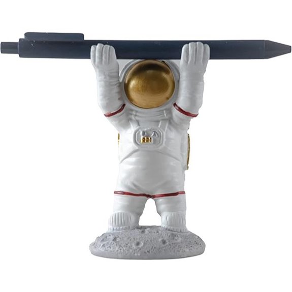 BUTILIVEEN Astronaut Pen Holder Desk Display Stand