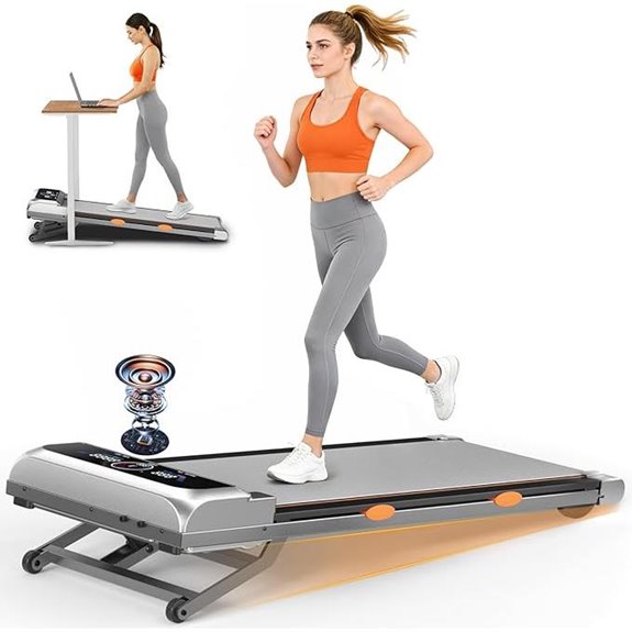 Walking Pad Treadmill with Auto Incline and Bluetooth
