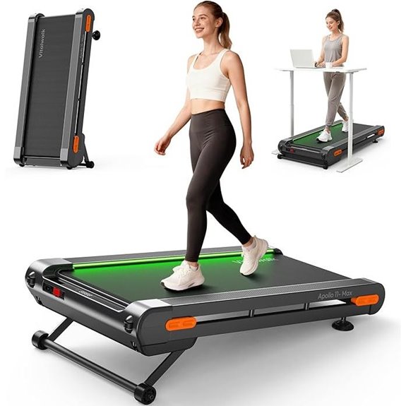 Vitalwalk Auto Incline Walking Treadmill with App