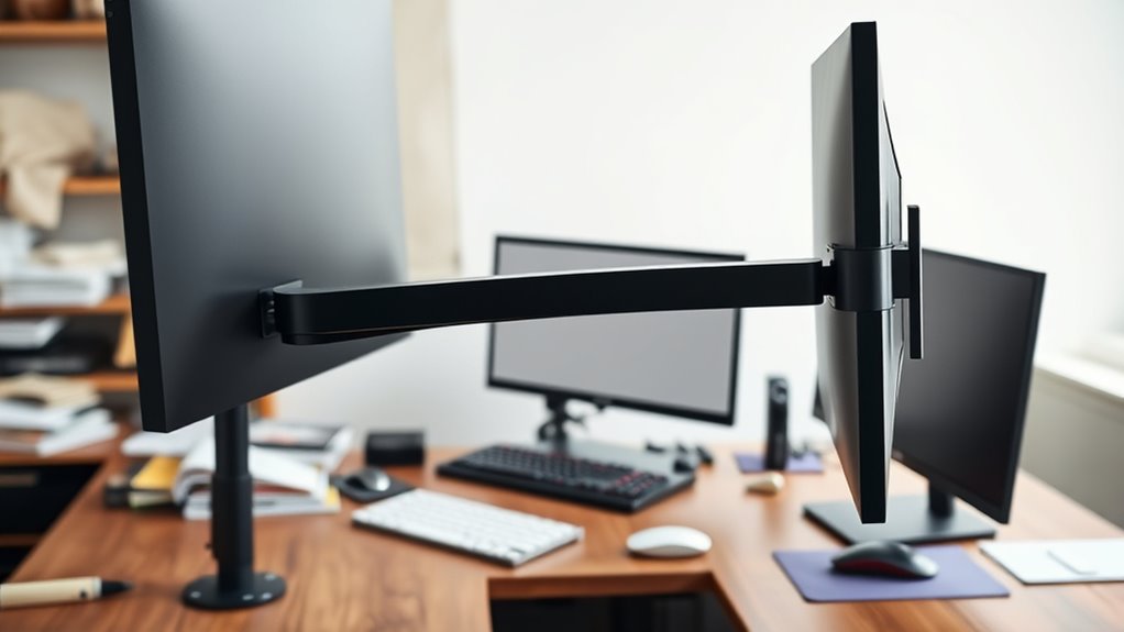 avoid overloading monitor arms