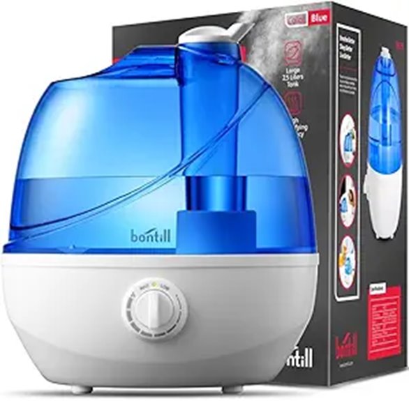 Cool Mist Humidifier for Bedroom & Large Room