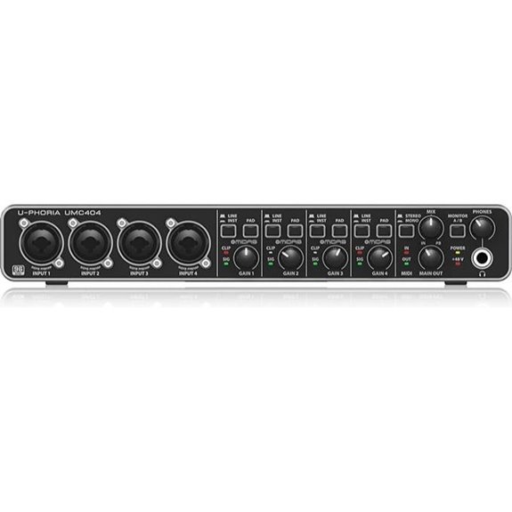 Behringer UMC404HD Audio/MIDI Interface with Preamplifiers