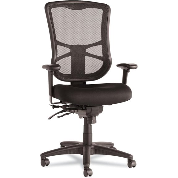 Alera Elusion Series Mesh High-Back Multifunction Chair Black