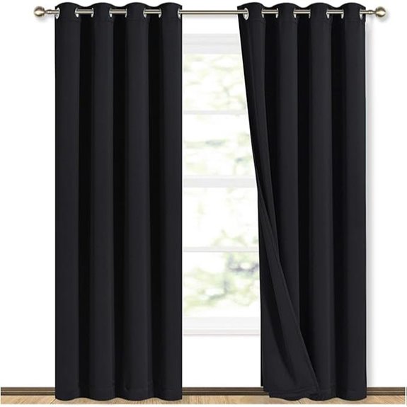 NICETOWN Thermal Blackout Curtains - 2 Panels 84 Long