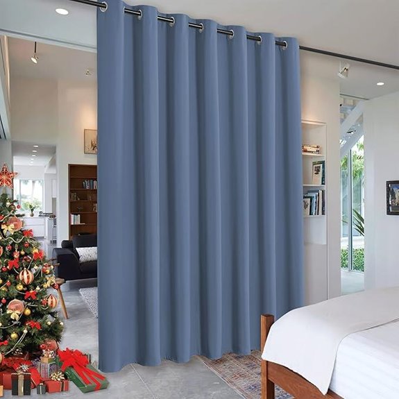 RYB HOME Blackout Privacy Room Divider Curtain