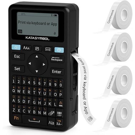 SUPVAN E11 Bluetooth Label Maker with Tapes