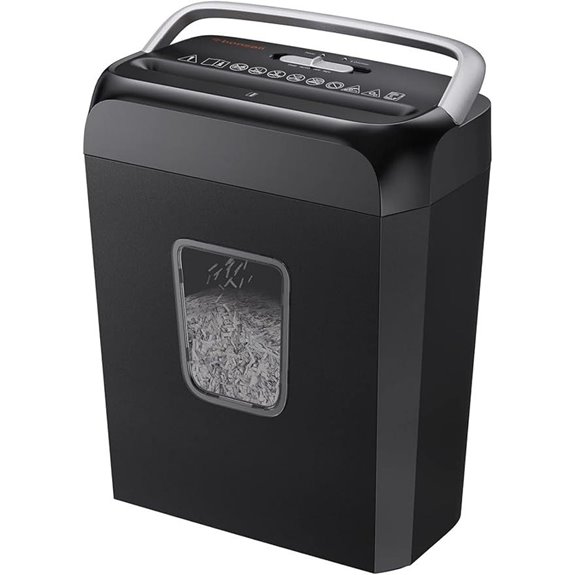 Bonsaii Crosscut Paper Shredder with 3.4 Gal Wastebasket