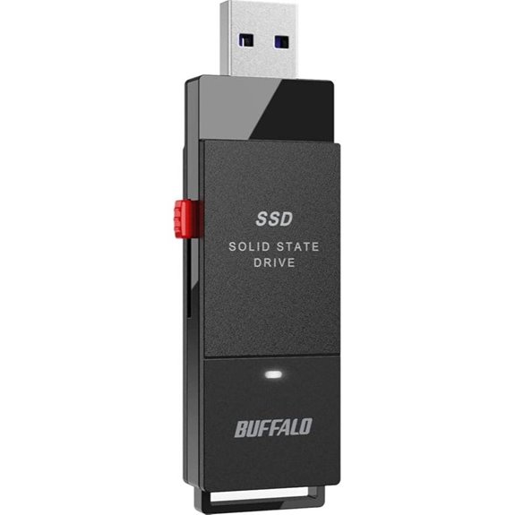 BUFFALO 2TB External SSD USB-C/A 600MB/s