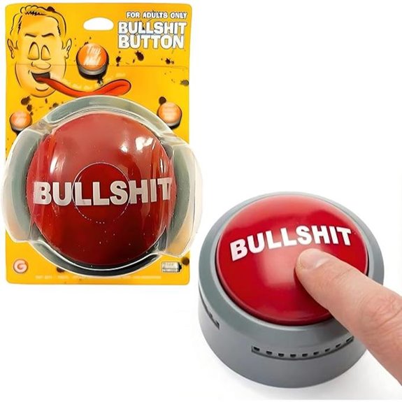 Bullshit Button with Sound & Lights Gag Gift
