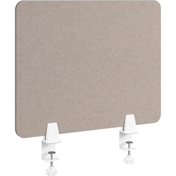 Bush 22W Desktop Privacy Screen with Acoustic Panel