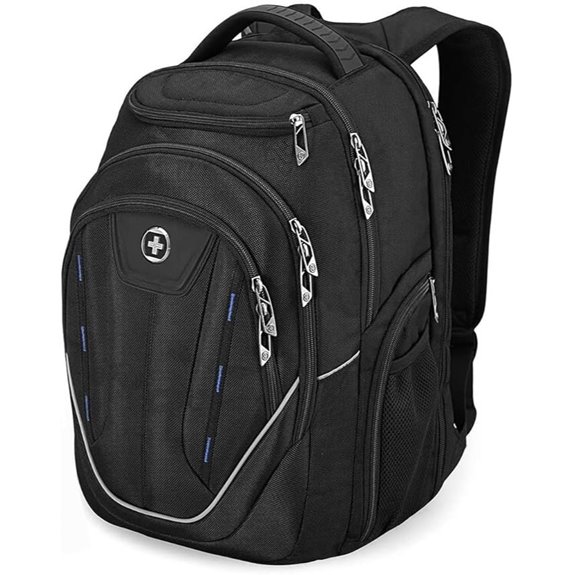 Swissdigital TSA Business Laptop Backpack with USB Port