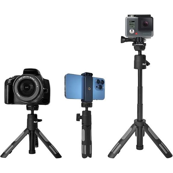 Phone Tripod and Selfie Stick for Cameras and Phones