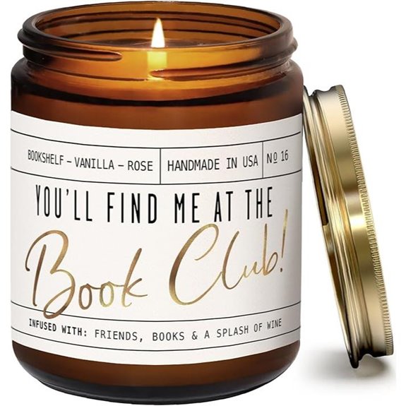 Book Lovers Candle – Old Library Vanilla & Rose